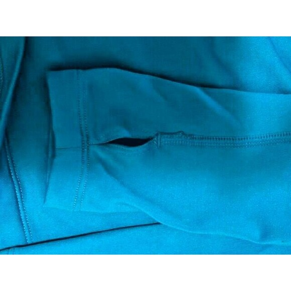 Nike Pro Combat Womens Top Size Large Blue Logo Compression Dri Fit Athletic - Picture 4 of 8